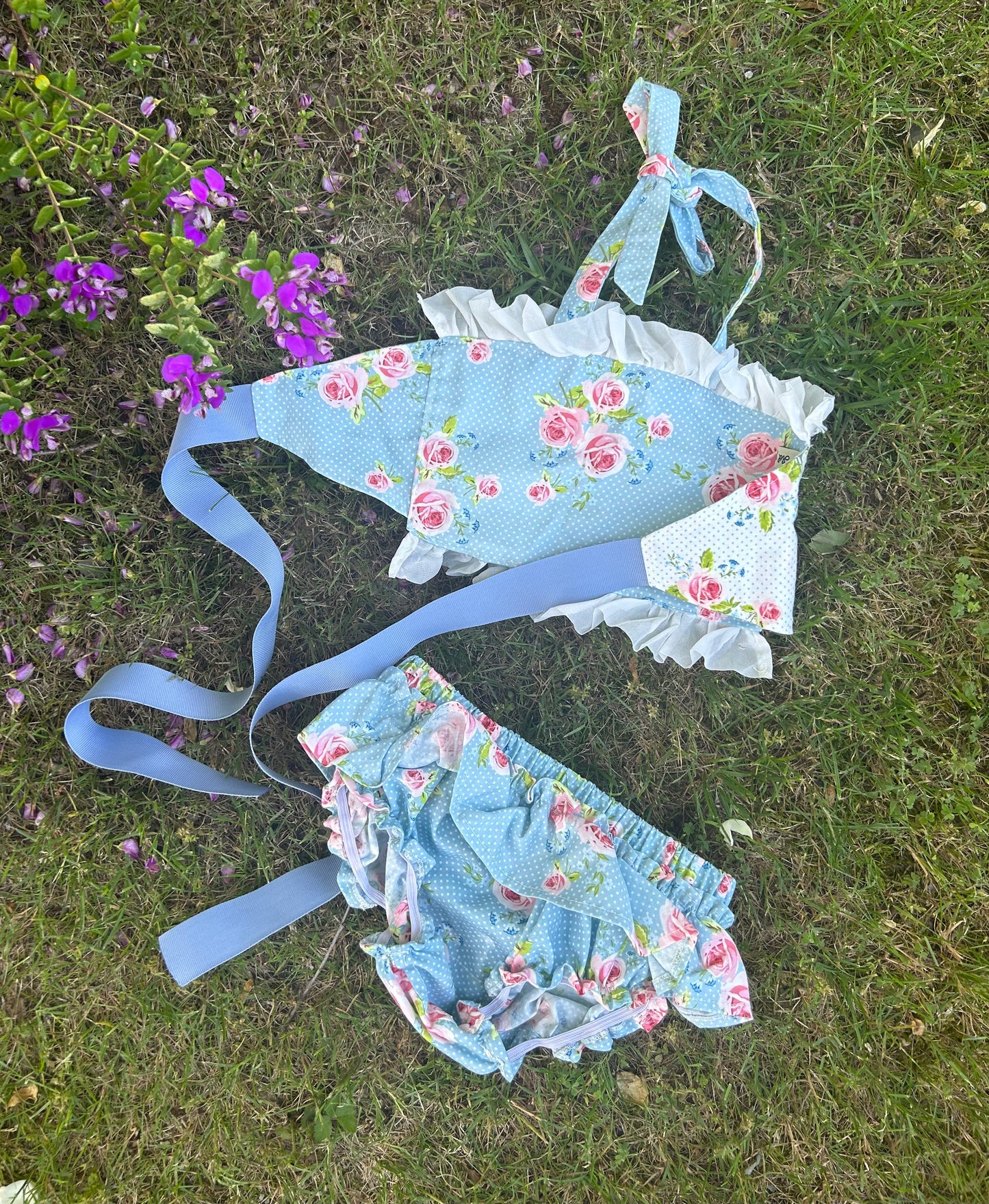 Country Garden BLUE Reversible Halter by