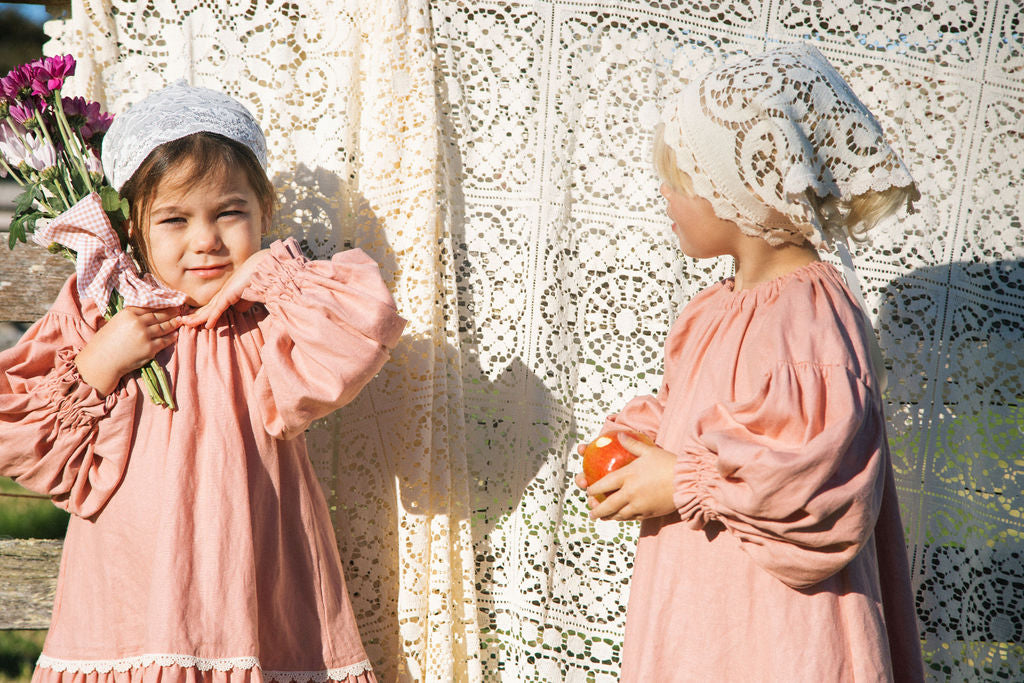 Vintage lace headscarf - PRE ORDER