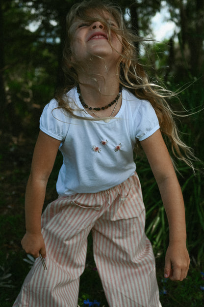 Rosebud Puffed Sleeve T shirt