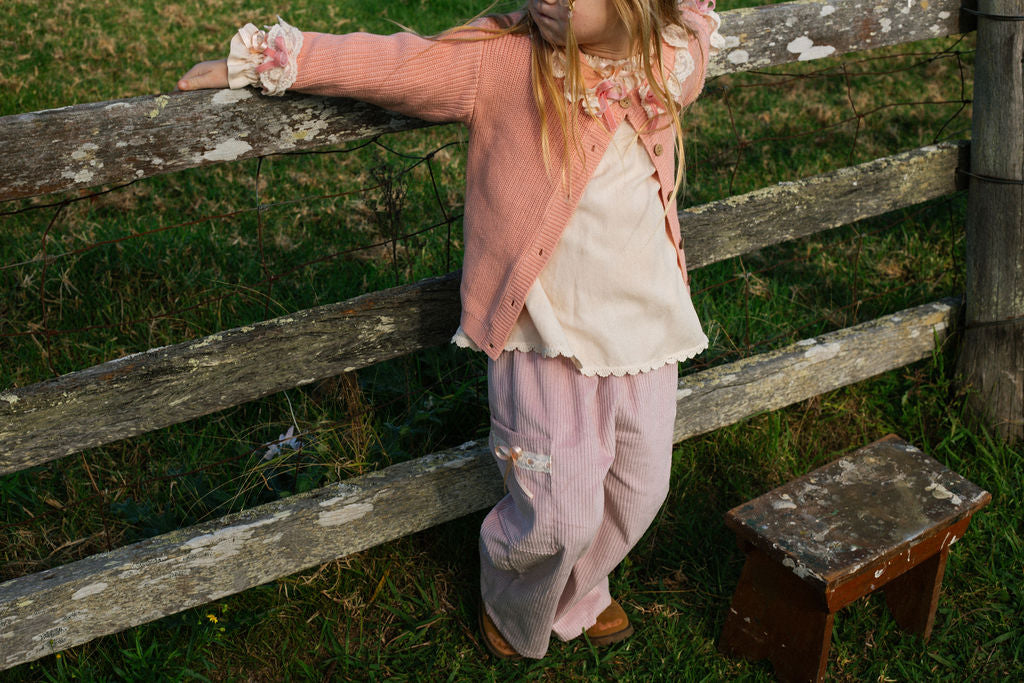 Cosy Peach cardi