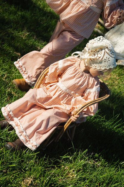 Cherry Blossom top - Pink Gingham - PRE ORDER