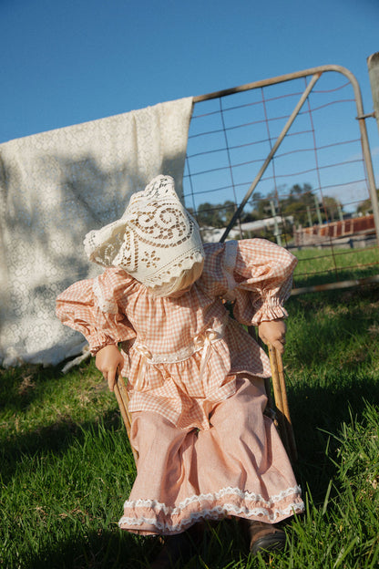 Vintage lace headscarf - PRE ORDER