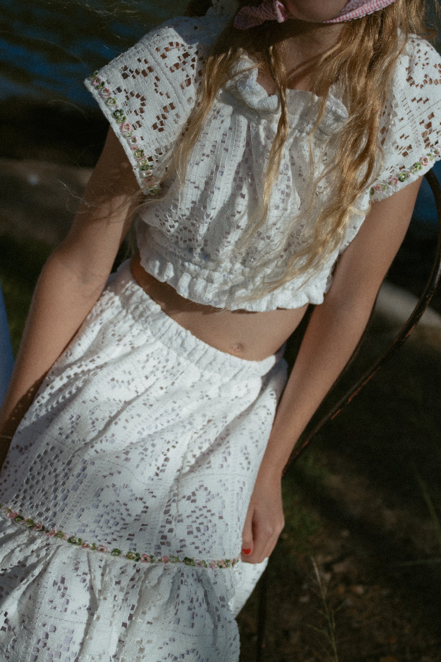 White Dahlia Peasant Top - Pre Order Jan 10