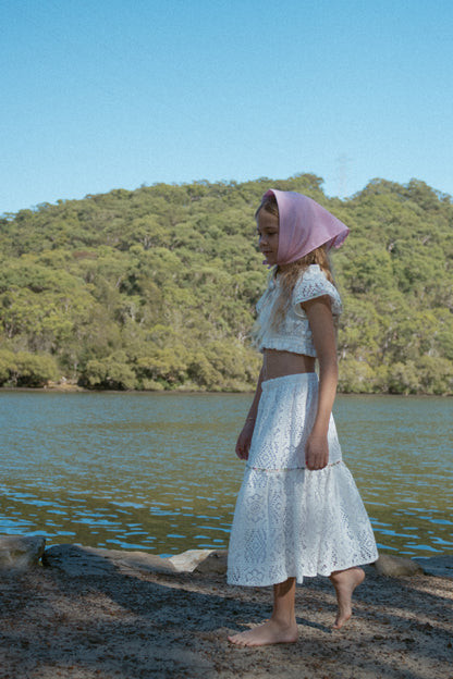 White Dahlia Tiered skirt - Pre Order Jan 10