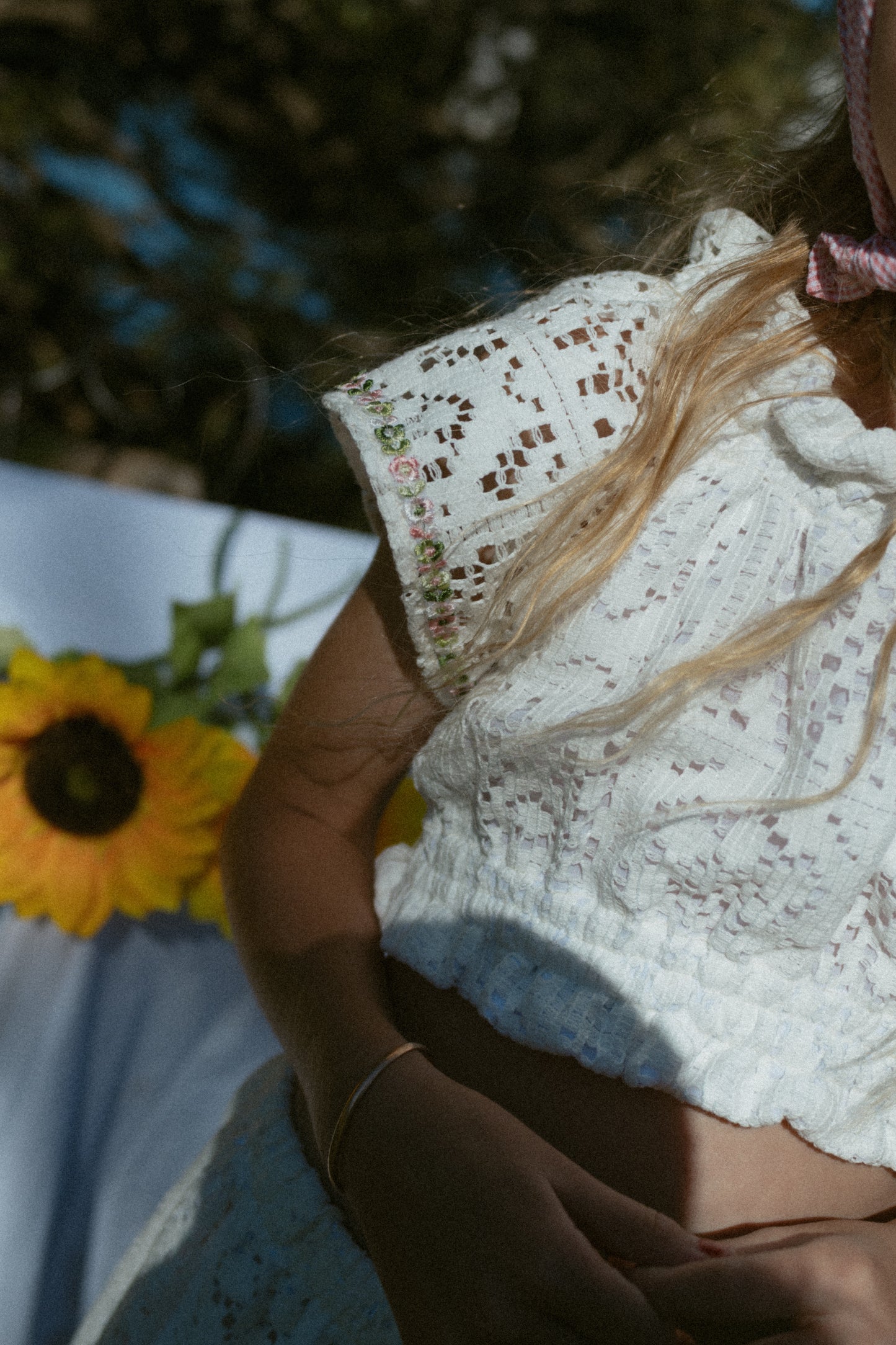 White Dahlia Peasant Top - Pre Order Jan 10