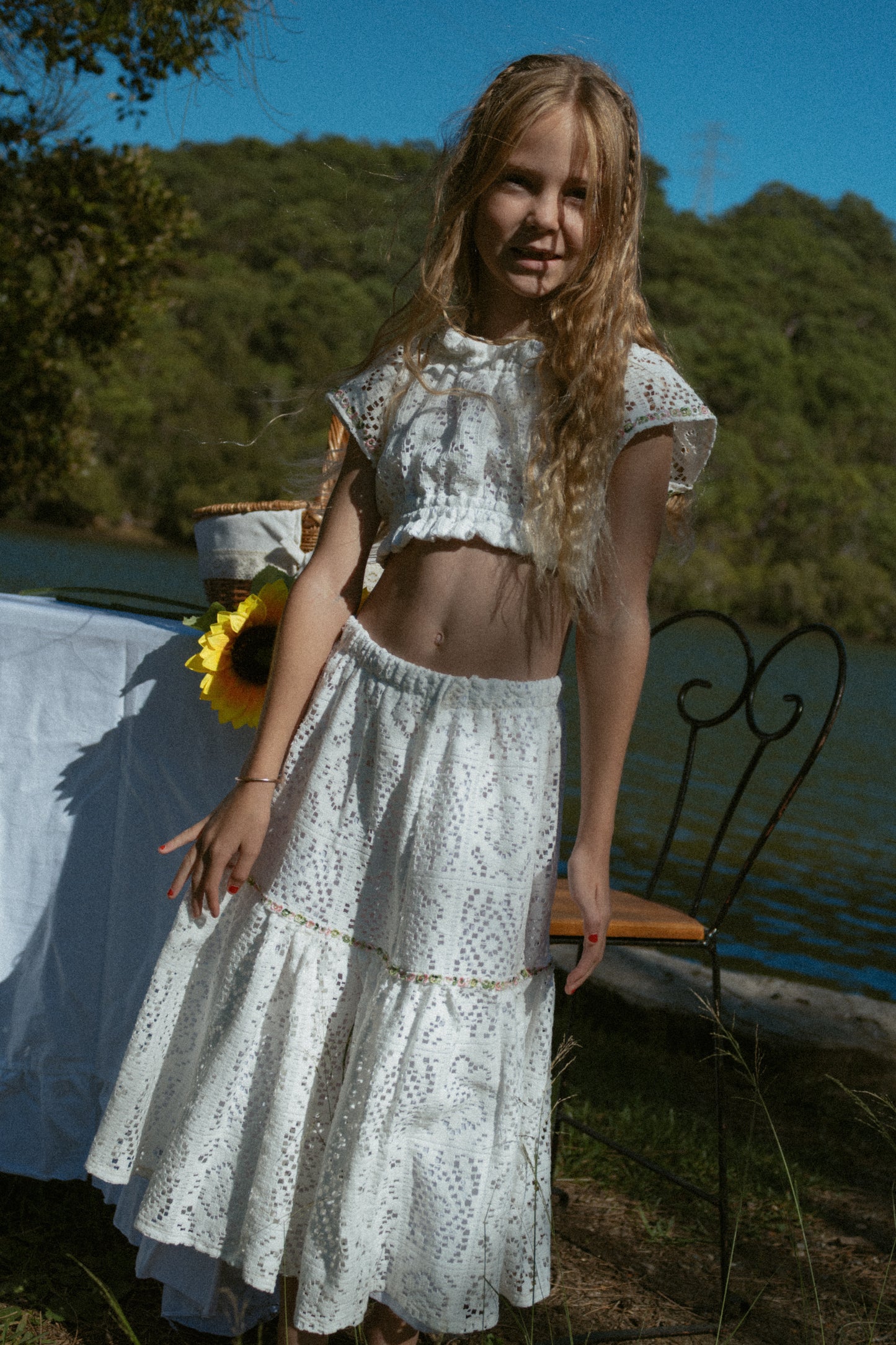 White Dahlia Tiered skirt - Pre Order Jan 10