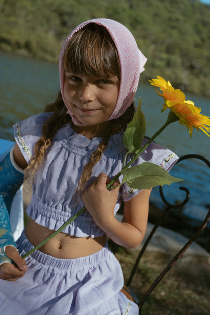 Lilac Love Peasant style top