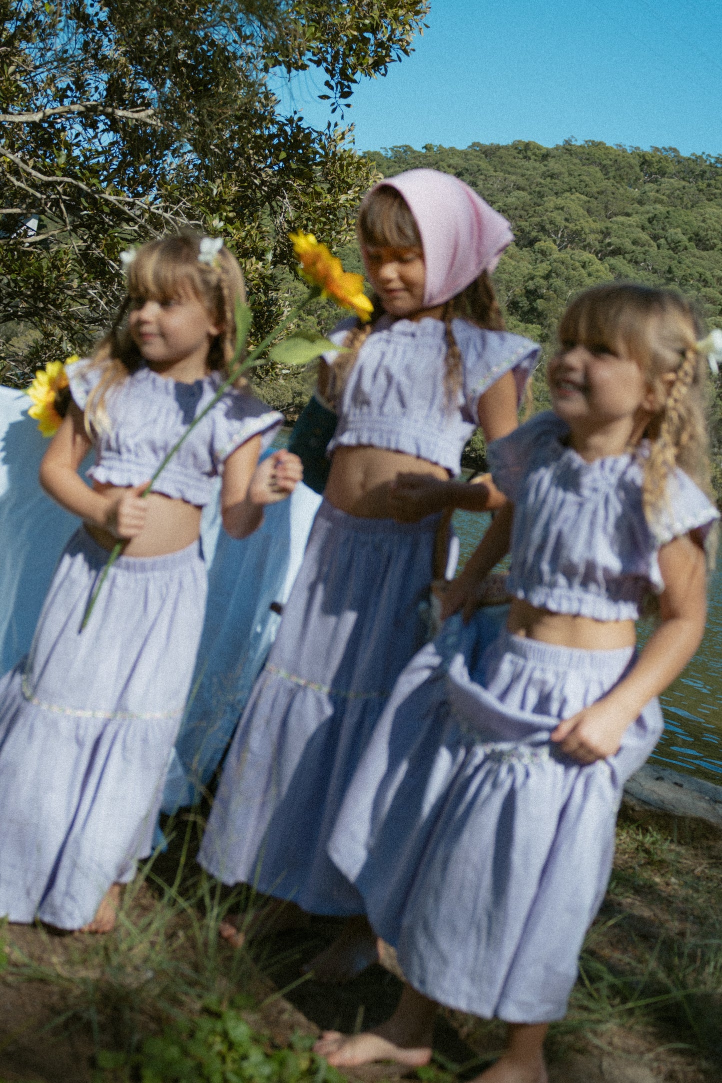 Lilac Love Peasant style top