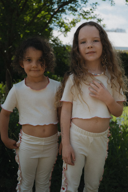 Hand On Your Heart cropped Tee