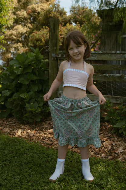 Daisy Chain Bandeau Dusty Pink