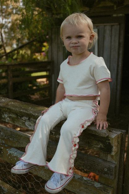 Hand On Your Heart cropped Tee