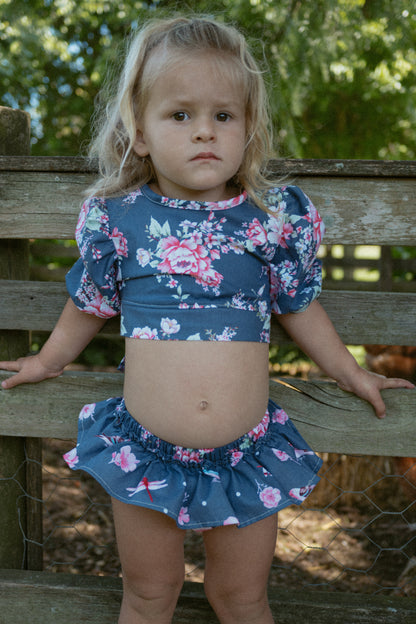 Floral Garden Bloomer - Navy